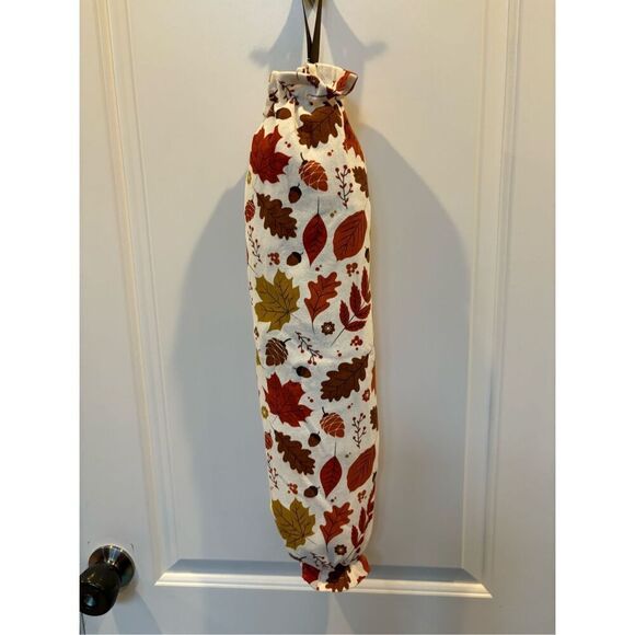 Handmade Plastic Bag Holder- Fall leaves - Picture 1 of 1